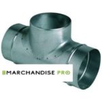 Té équerre galva 100/80