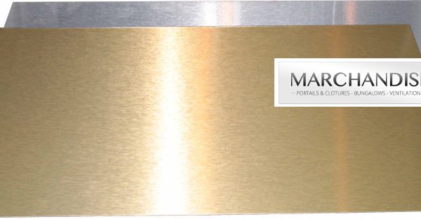PLAQUE ALUPANEL BROSSÉE COULEUR