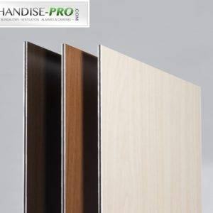 Dibond hêtre, Didond chêne; dibond wengé