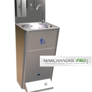Lave main inox sur pied