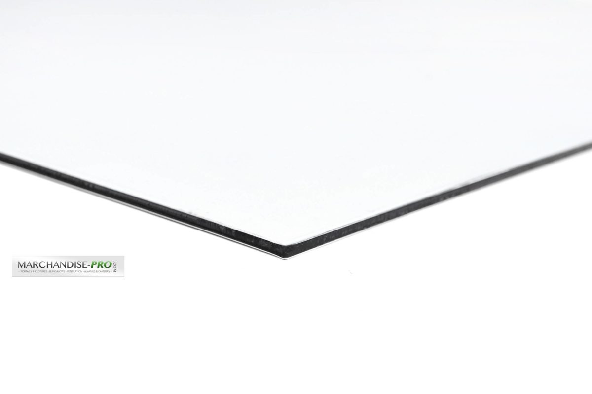 plaque aluminium blanche sur mesure