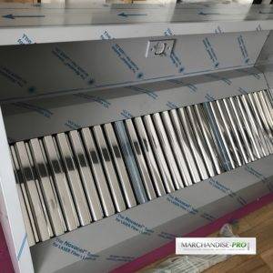 commande Hotte 2.50m avec accessoire galva complet