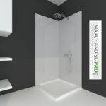 panneau mural composite salle de bain