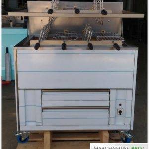 Barbecue charbon électrique rotatif churrasco