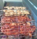 Barbecue 8 grilles + 1 fixe avec 1 Moteur