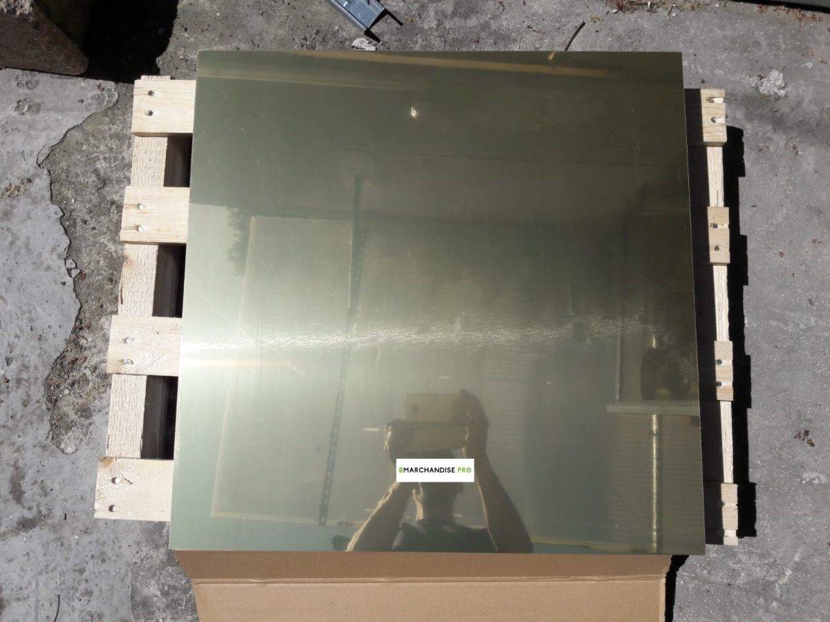 Dalle faux plafond miroir or 60x60