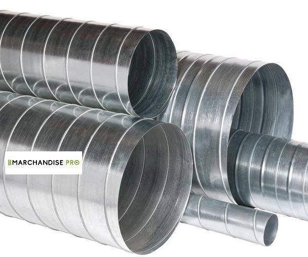 Conduit de ventilation galvanisé