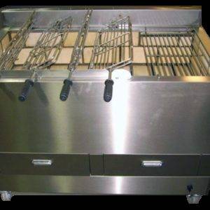 Barbecue au Charbon de Bois 4 broches