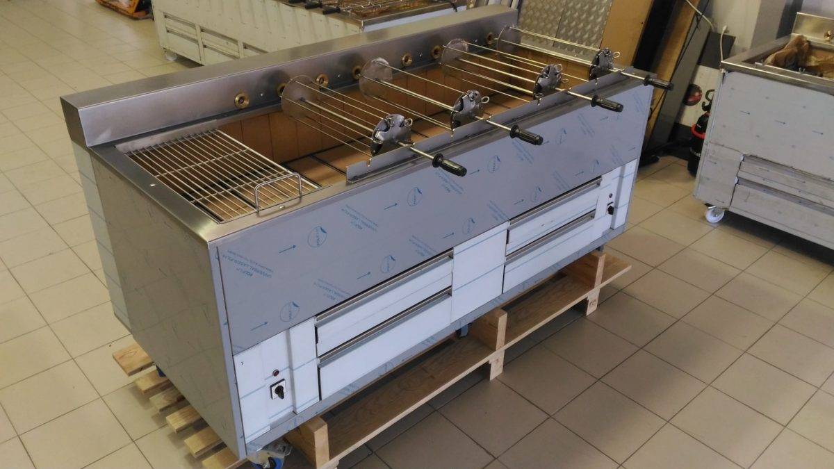 Rotisserie poulet charcoal bbq grill