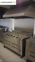 Rotisserie poulet charcoal bbq grill