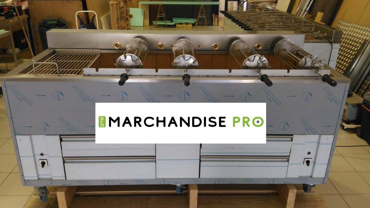 Rotisserie poulet charcoal bbq grill