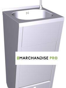 Lave mains inox sur pied à pédale