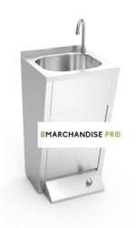 Lave mains inox sur pied normal