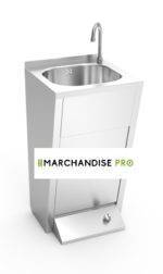 Lave mains inox sur pied normal