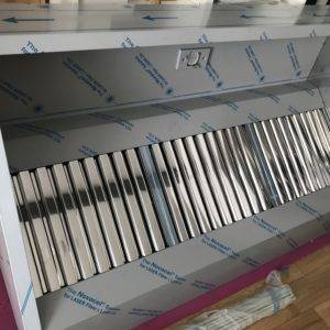 hotte inox professionnelle TRAPEZOIDALES