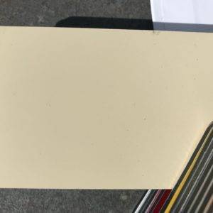 plaque aluminium beige