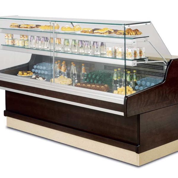 Vitrine Réfrigérée Glace Droite + Réserve Réfrigérée - RAVEL 1920 TOT-FE-VV