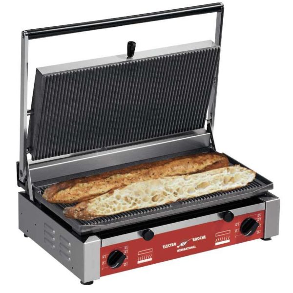 Panini Spécial Baguette - Plaque Supérieure et Inférieure Rainurées