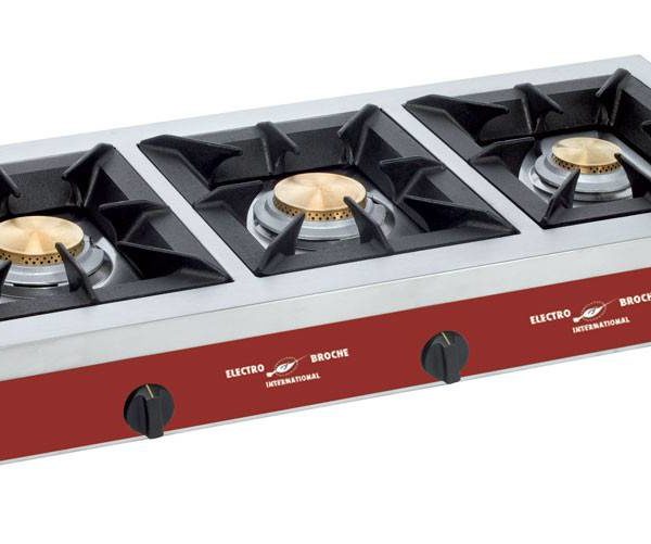 Réchaud Gaz 3 Feux Vifs