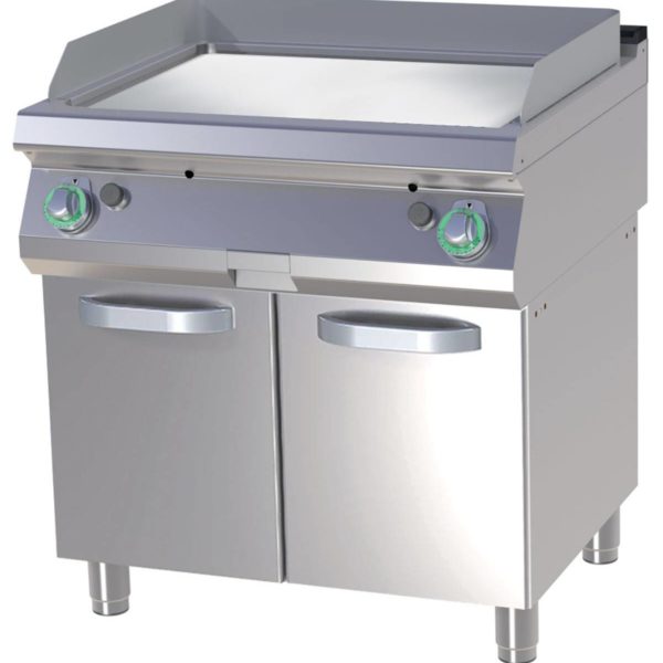 Plancha Gaz Double Chrome Dur Lisse sur Placard Ouvert - FTHC 780 G