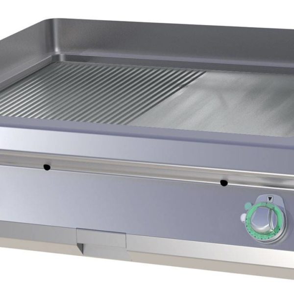 Plancha Électrique Double Acier Mi-Lisse Mi-Rainurée - FTHR 708 E