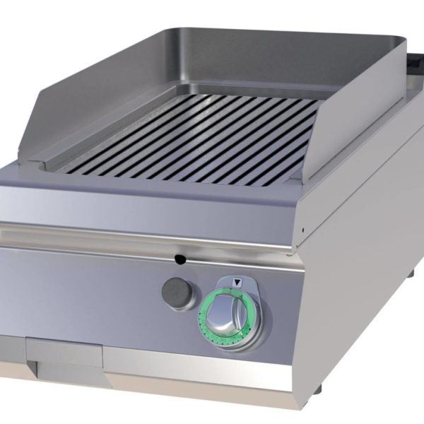 Plancha Gaz Simple Acier Rainurée - FTR 704 G