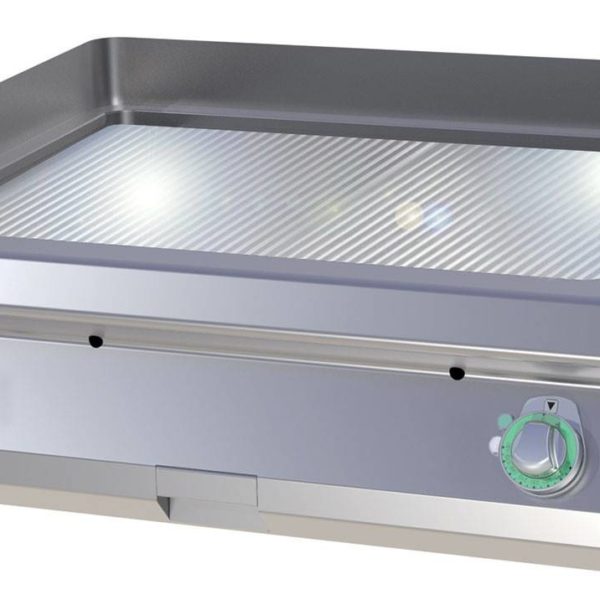Plancha Électrique Double Chrome Dur Rainurée - FTRC 708 E