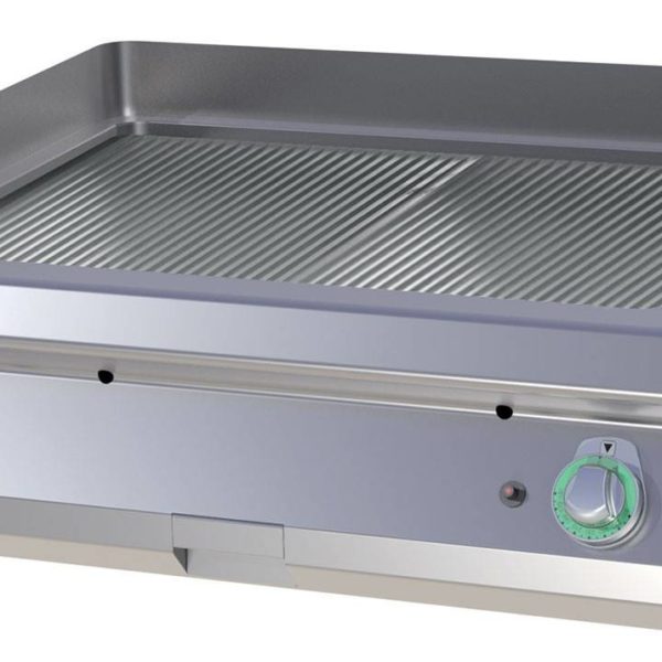 Plancha Gaz Double Chrome Dur Rainurée - FTRC 708 G