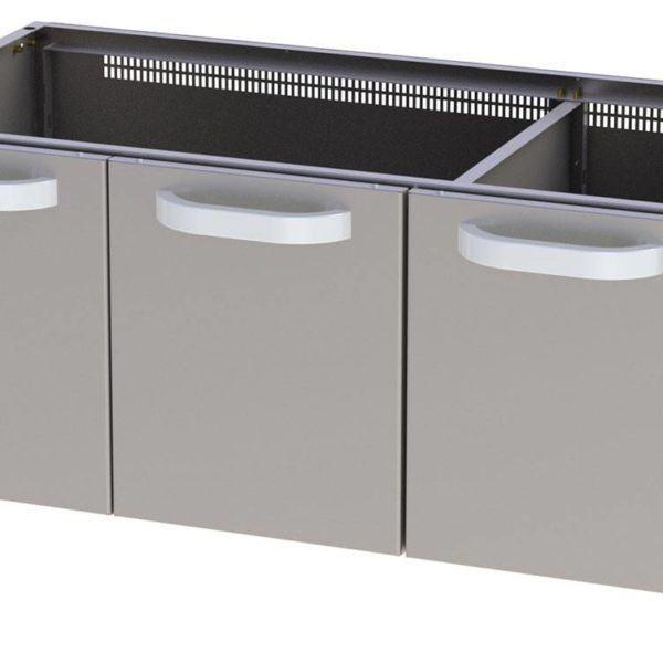Soubassement Neutre 3 Portes Inox - P 7120 D