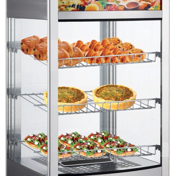 Vitrine Panoramique Chauffante Fixe avec Bandeau Lumineux - RTR 97 L