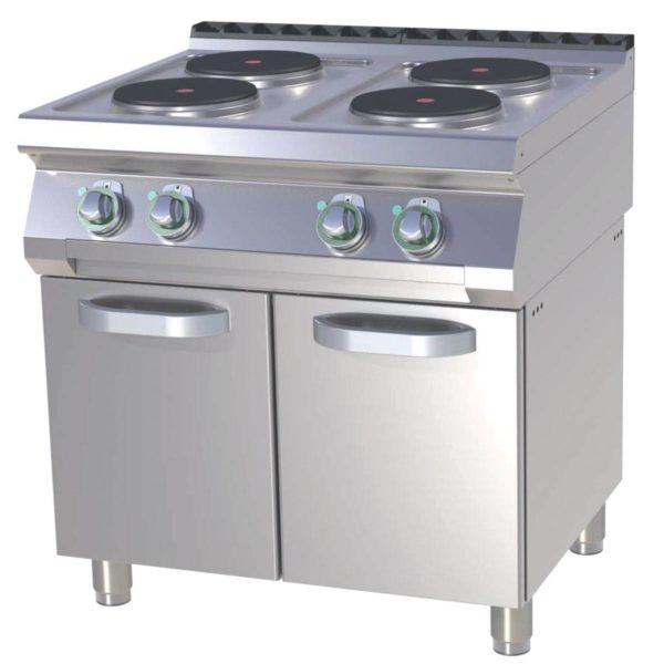 Réchaud Électrique 4 Plaques Rondes sur Placard Ouvert - SP 780 E