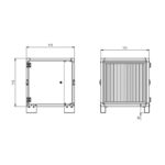 Caisson à 9 cartouches de charbon anti odeurs