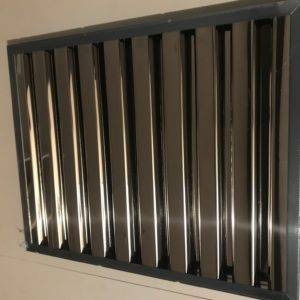 filtre à choc inox pour hotte