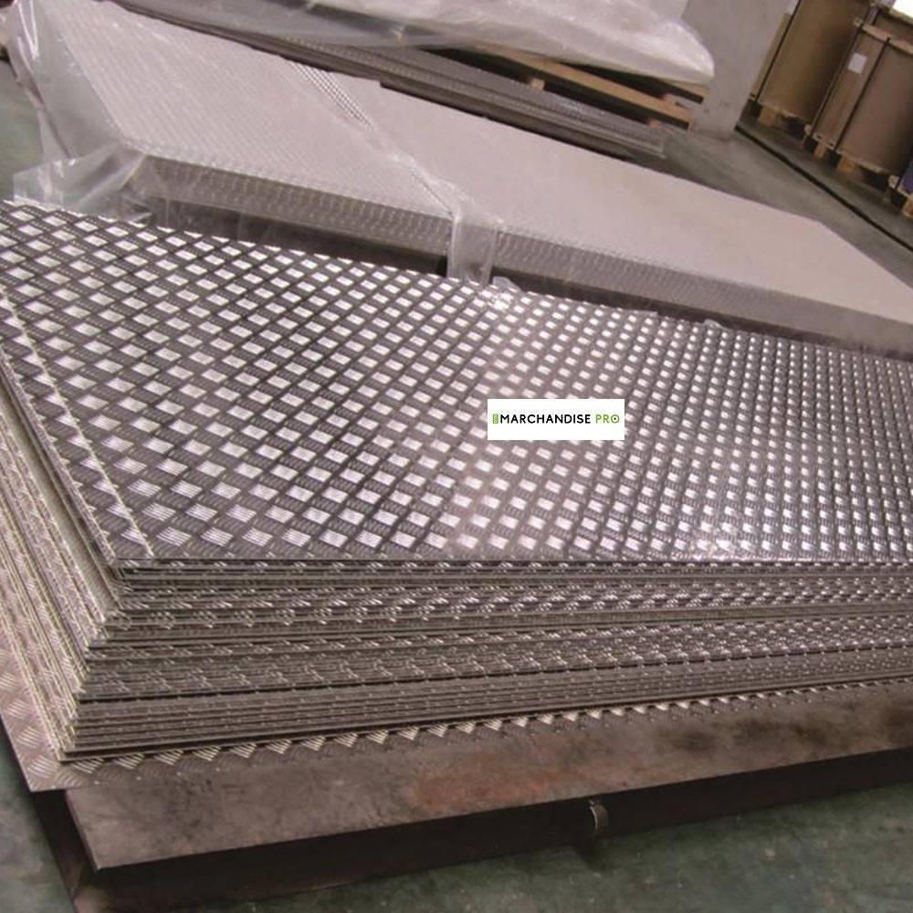 Tôle aluminium damier 500 x 500 x 3 mm - AMIG21154 - Quincaillerie