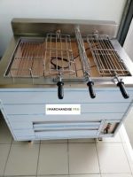 Rôtissoire charbon de bois 3 grilles + 1 fixe