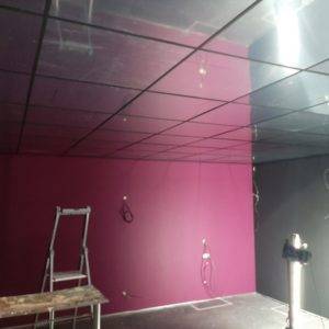 Faux plafond miroir amovible