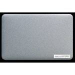 plaque aluminium brushed silver