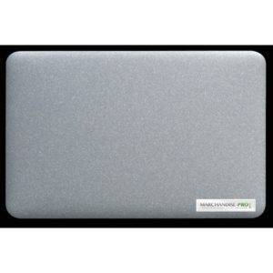 plaque aluminium brushed silver