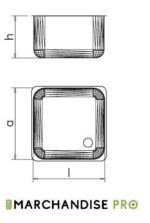 Plonge en Inox sur pied - 2 Bacs & égouttoir à GAUCHE – Image 3