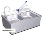 Ensemble lave mains + plonge inox 2 Bacs – Image 3