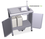 Plonge Autonome INOX Portable et mobile avec égouttoir à GAUCHE – Image 3