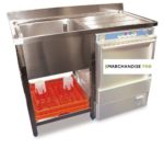 Plonge en Inox pour lave-vaisselle avec 1 bac & égouttoir à GAUCHE – Image 3