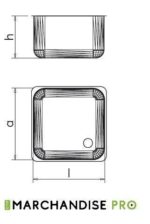 Plonge en Inox pour lave-vaisselle avec 1 bac & égouttoir à GAUCHE – Image 4