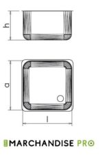 Plonge Inox pour lave-vaisselle petit espace avec 1 Bac & égouttoir DROIT – Image 4