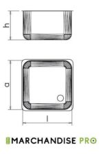 Plonge Inox pour lave-vaisselle petit espace avec 1 Bac & égouttoir GAUCHE – Image 2