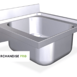 Plonge en Inox Suspendue - Largeur 60 cm. - 1 Bac