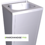 Lave mains en Inox sur pied simple - 2 pédales