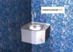 Lave mains d'angle mural en Inox – Image 4
