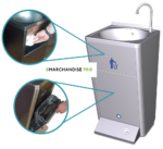 Lave mains électrique autonome avec poussoir - Eau froide – Image 4