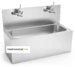 Auge/Bac médical en Inox avec 2 postes – Image 3